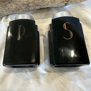 Vintage Art Deco Style McKee Black Shakers